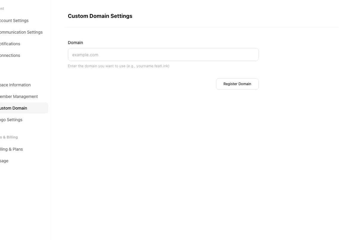 Custom domain